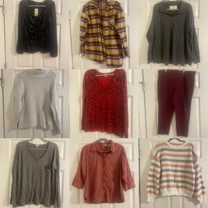 🧡 WOMEN’S SIZE XL (extra large) CLOTHING BUNDLE FALL / WINTER CLOTHES